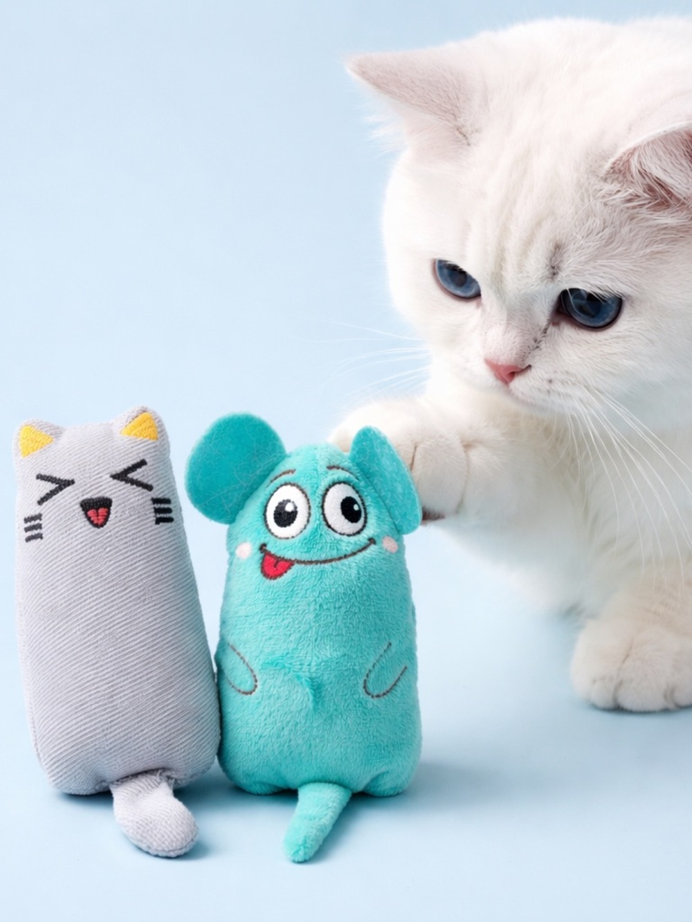 Plush Kicker Cat Toys - Set of 2